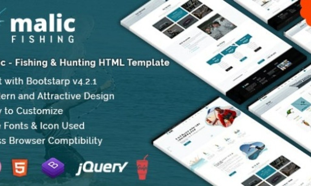 Malic v1.5 – Fishing & Hunting Club HTML Template + RTL Free