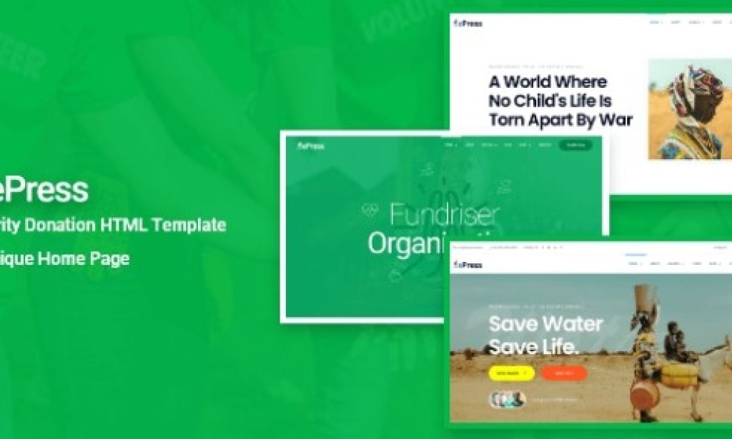 ePress v1.0 – Charity & Fundraising HTML Template Free
