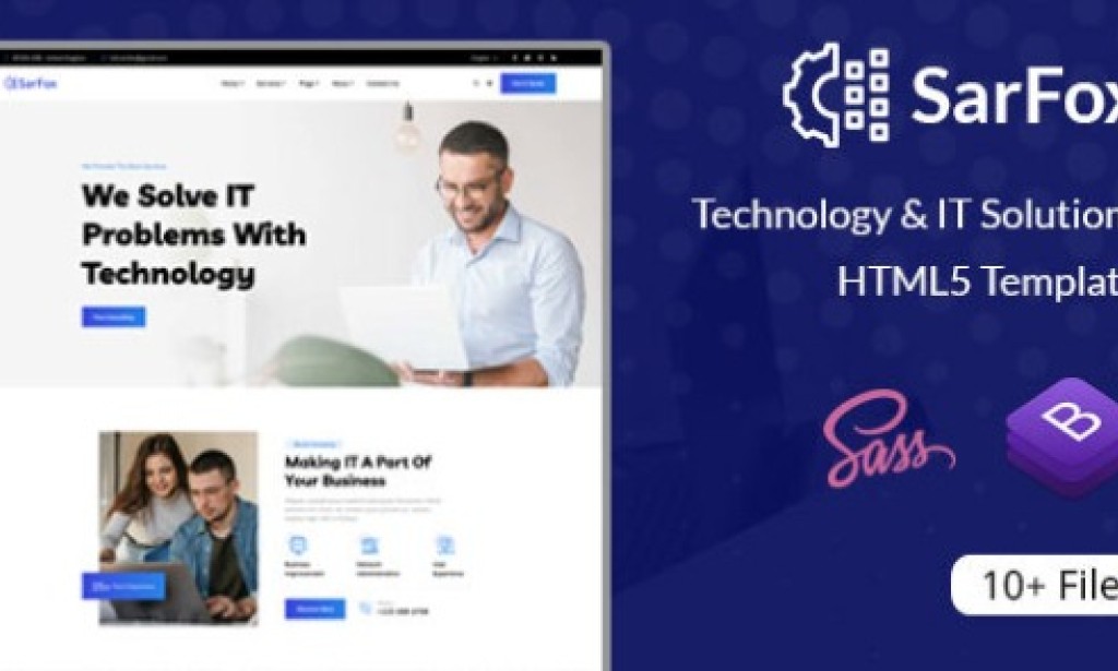 Sarfox v1.0 – IT Solutions & Technology HTML5 Template Free