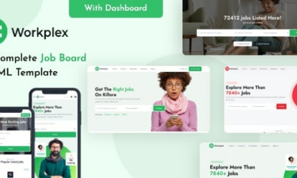 Workplex v1.1 – Job Board HTML Template Free