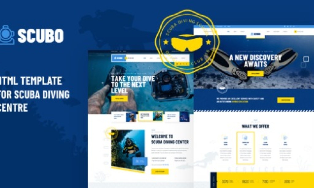Scubo v1.0 – HTML Template For Scuba Diving Centre Free