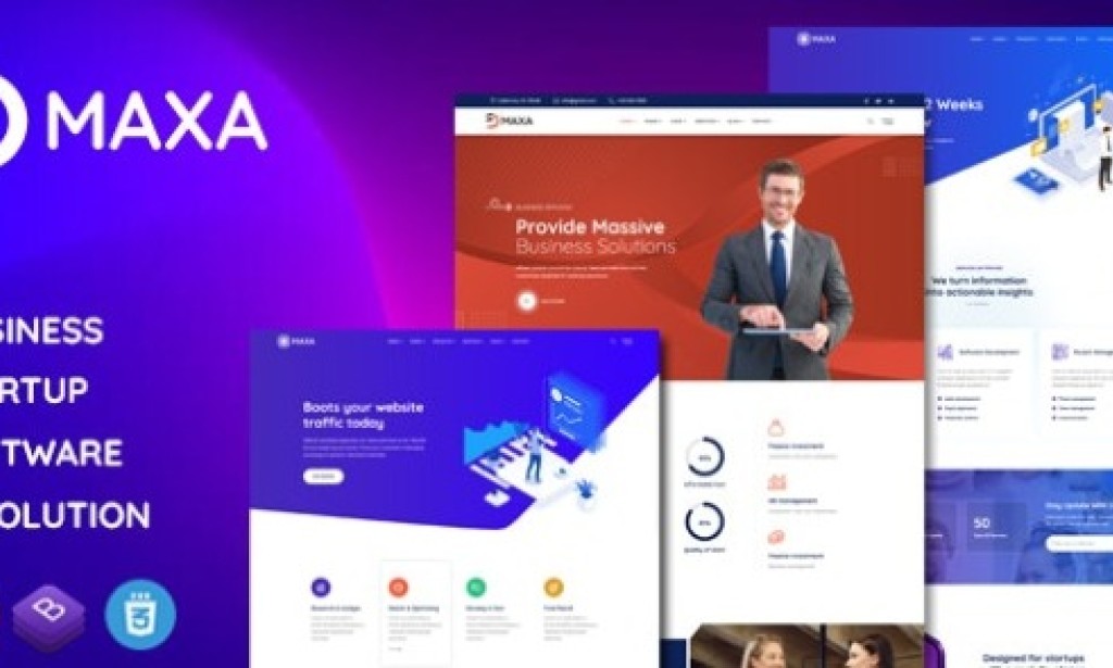 Maxa 1.0.5 – Multipurpose Landing Page Template Free
