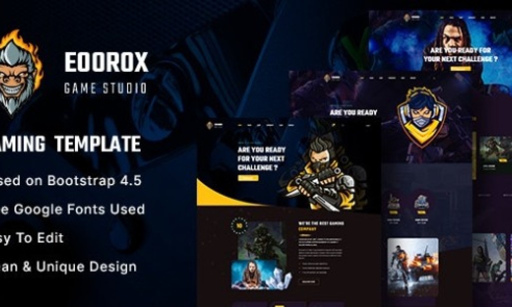 Eoorox v1.0.2 – Gaming and eSports HTML5 Template Free
