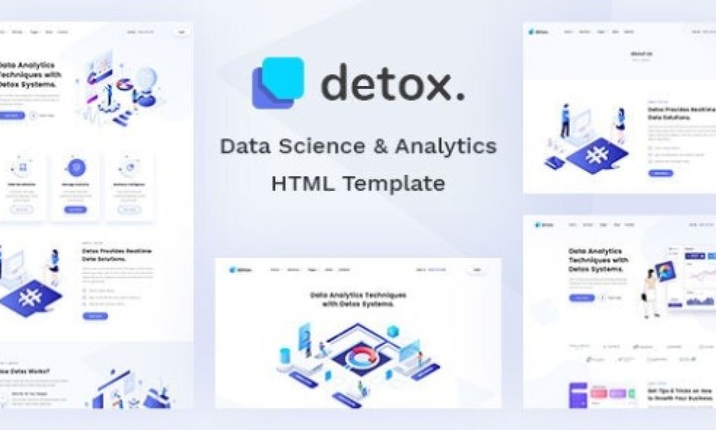 Detox v1.0 – Data Science & Analytics HTML Template Free