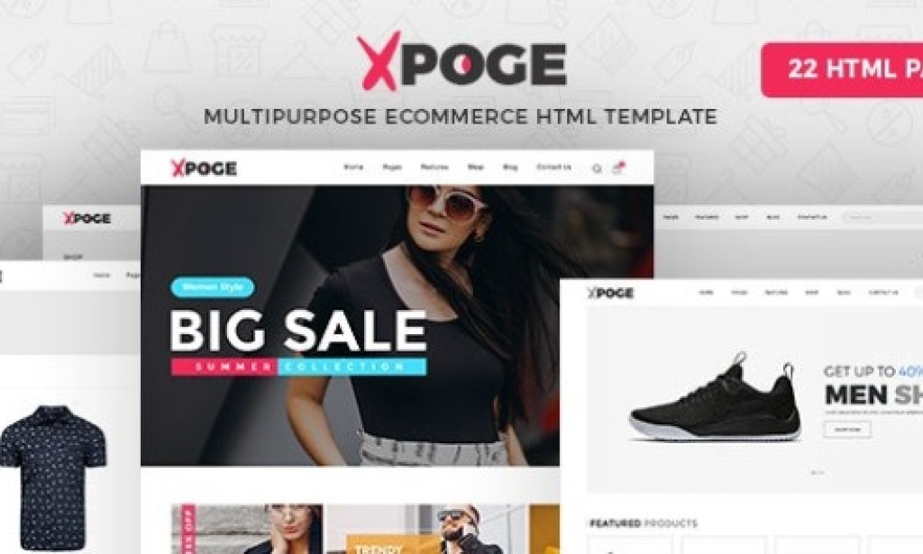 Xpoge v1.0 – Multipurpose eCommerce HTML Template Free