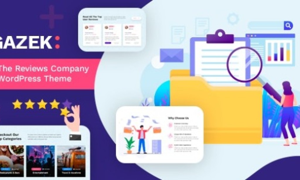 Gazek v1.3.3 – Review & Membership WordPress Theme Free