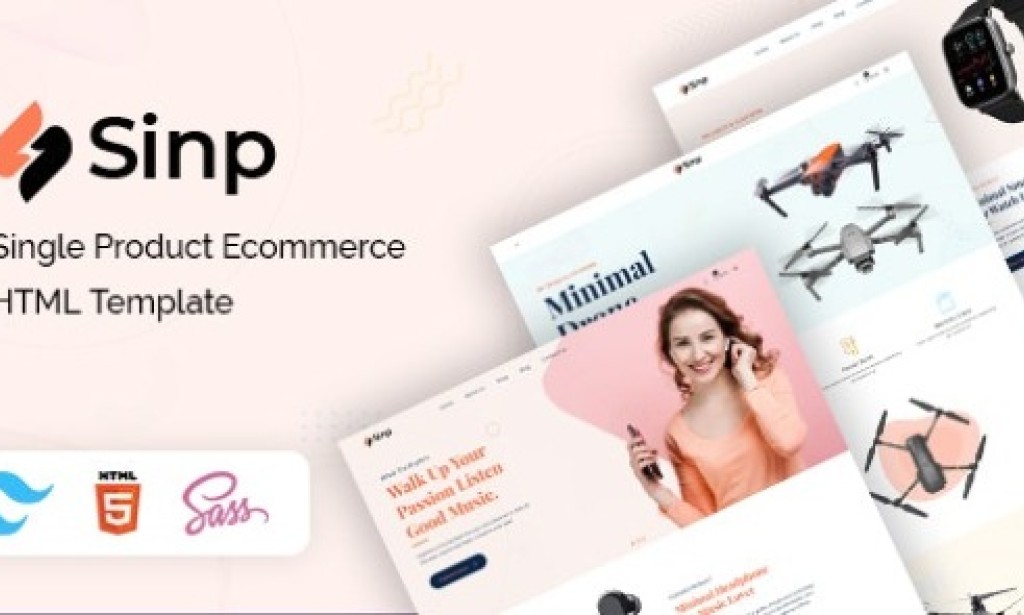 Sinp v1.0 – Single Product Ecommerce HTML Template Free
