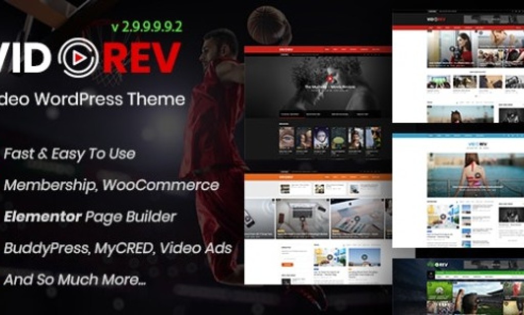 VidoRev v3.0 – Video WordPress Theme Free