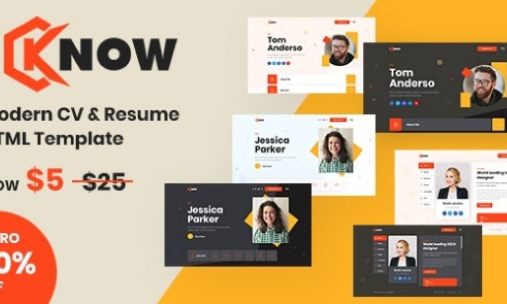 iKnow v1.0 – CV / Resume / Portfolio Template Free