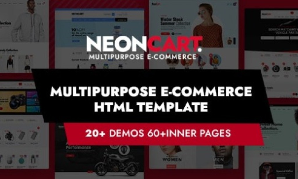 NeonCart v1.0 – Multipurpose Ecommerce Bootstrap 5 & 4 HTML Template Free
