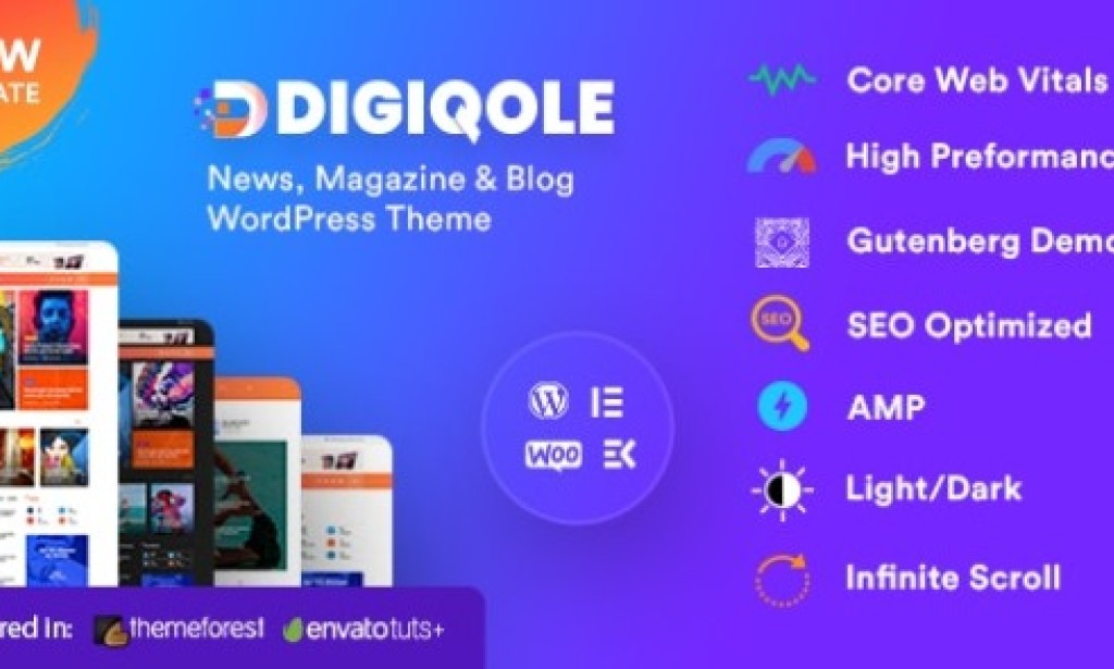 Digiqole v2.0.2 – News Magazine WordPress Theme Free