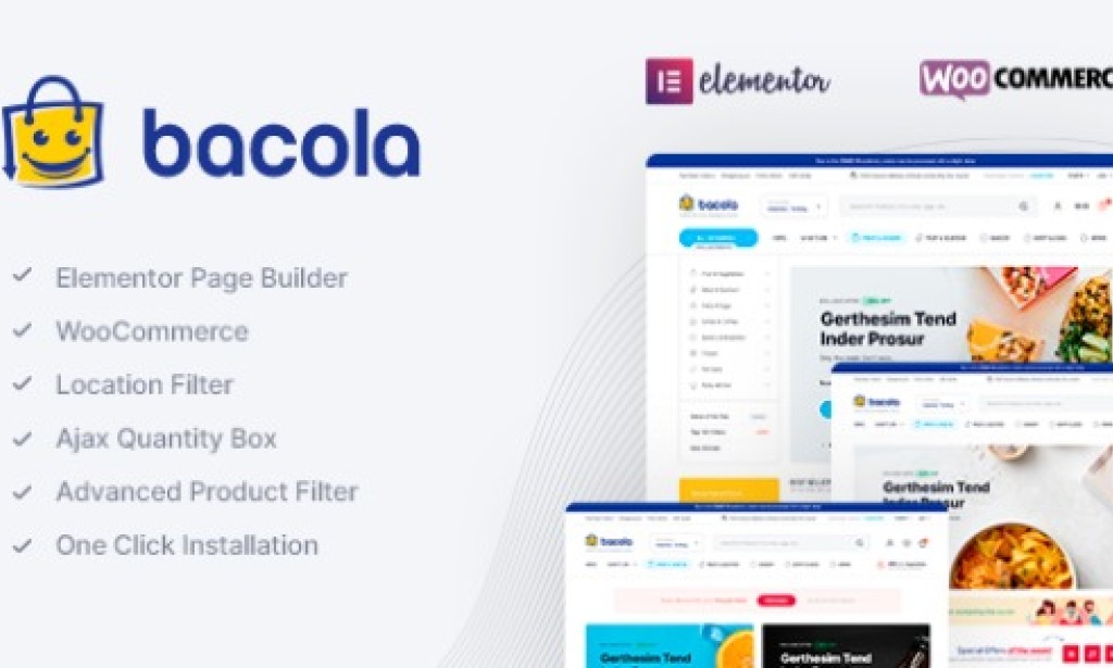 Bacola v1.1.2 – Grocery Store and Food eCommerce Theme Free