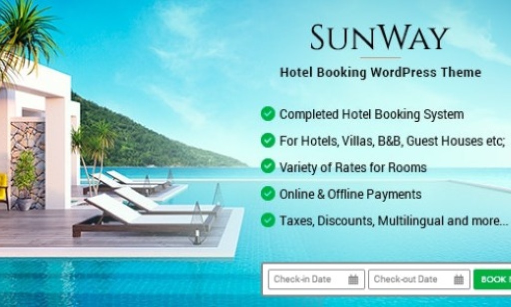 Sunway v4.2 – Hotel Booking WordPress Theme Free