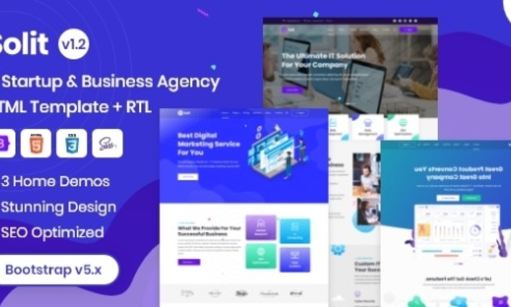 Solit v1.2 – IT Startup & Business Agency Template Free