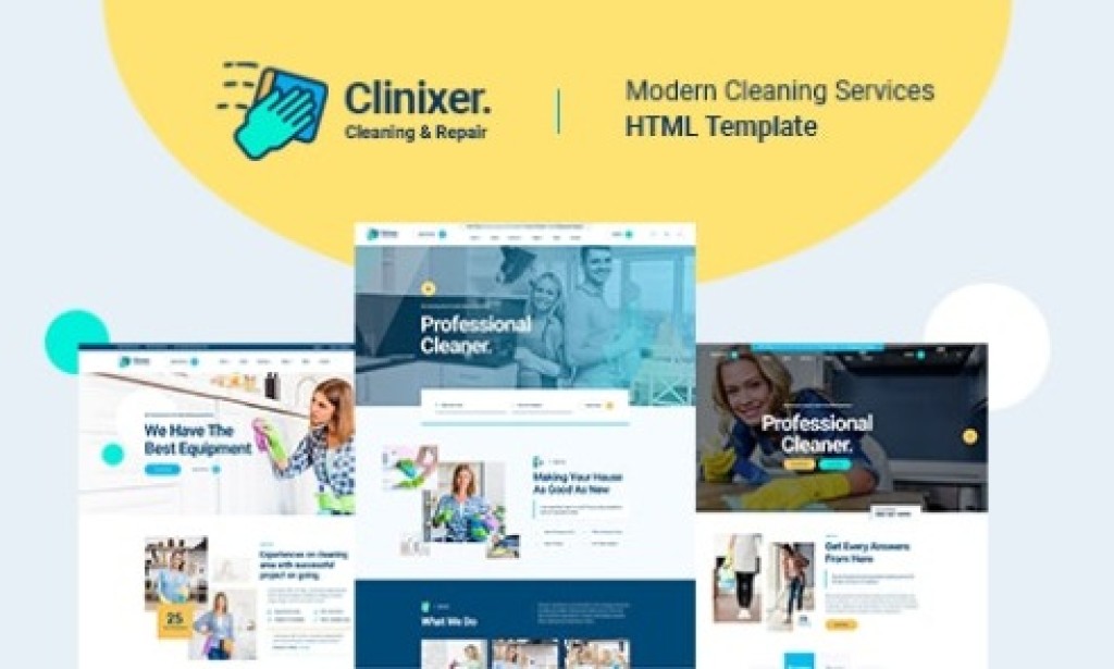 Cleanixer v1.0 – Cleaning Services HTML5 Template Free