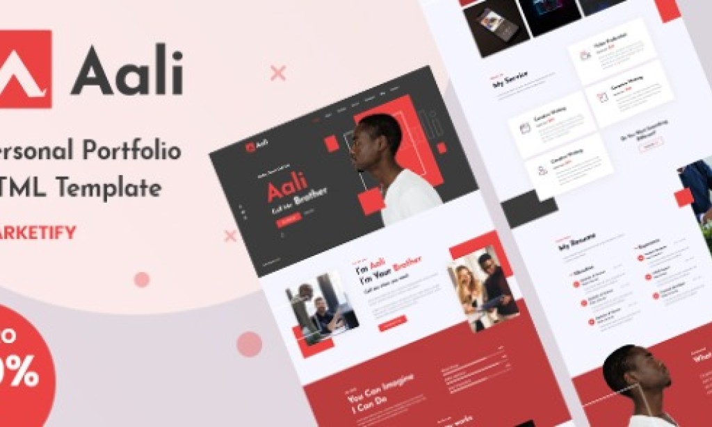 Aali v1.0 – Personal Portfolio Template Free