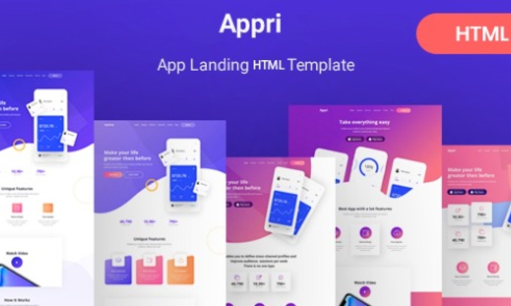 Appri v1.0 – App Landing HTML5 Template Free