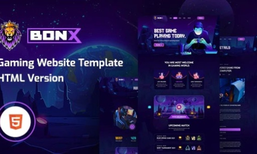 Bonx v1.0 – React JS Gaming Website Template with Gatsby Free
