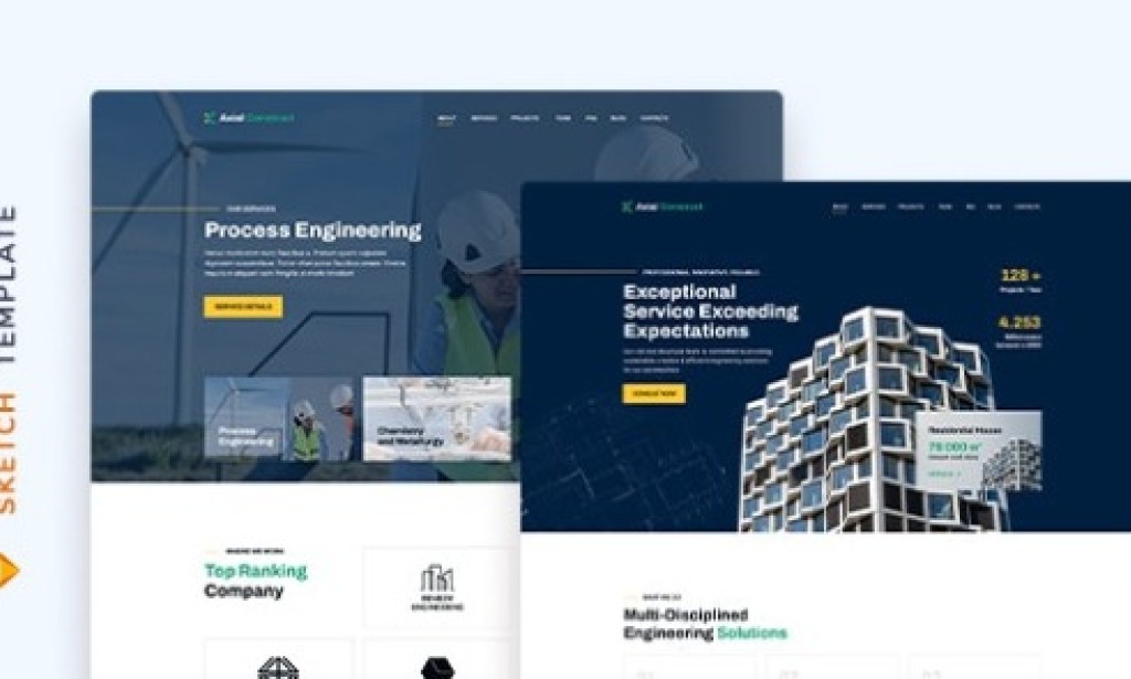 Axial v1.0 – Construction Company Website Template Free