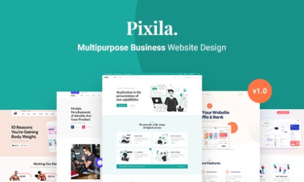 Pixila v1.0 – Creative Multipurpose HTML Template Free