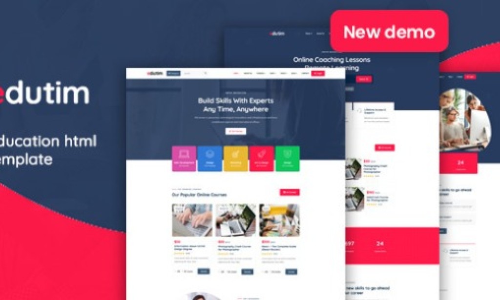 Edutim v1.5 – Education LMS HTML Template Free