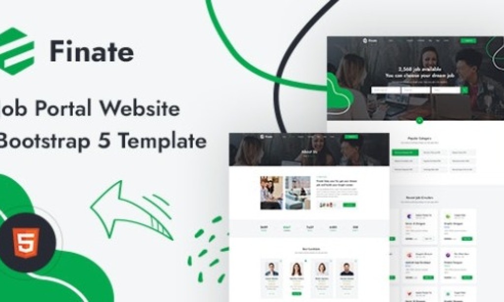 Finate v1.0 – Job Portal Website Template Using Bootstrap 5 Free