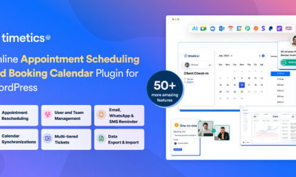 WP Timetics v1.0.36 – Appointment Booking WordPress Plugin