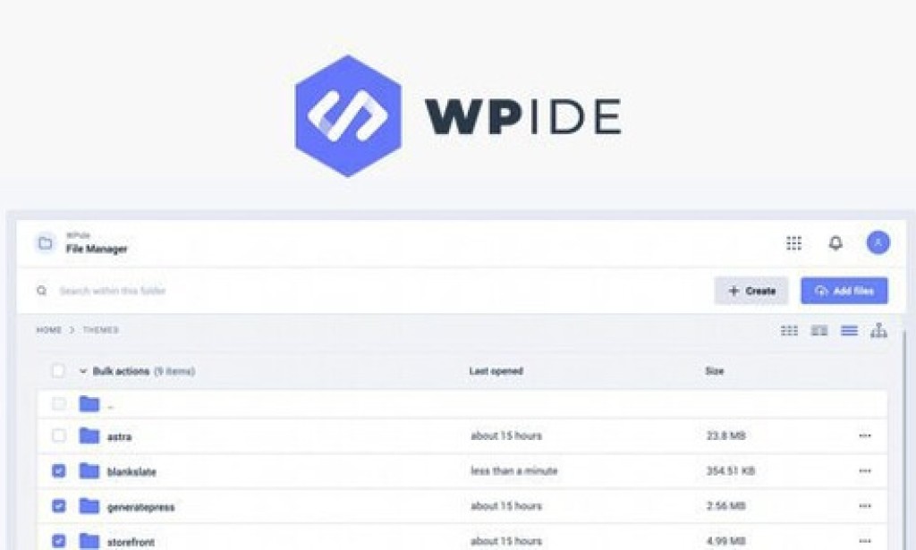 WPIDE v3.5.2 – File Manager and Code Editor for WordPress