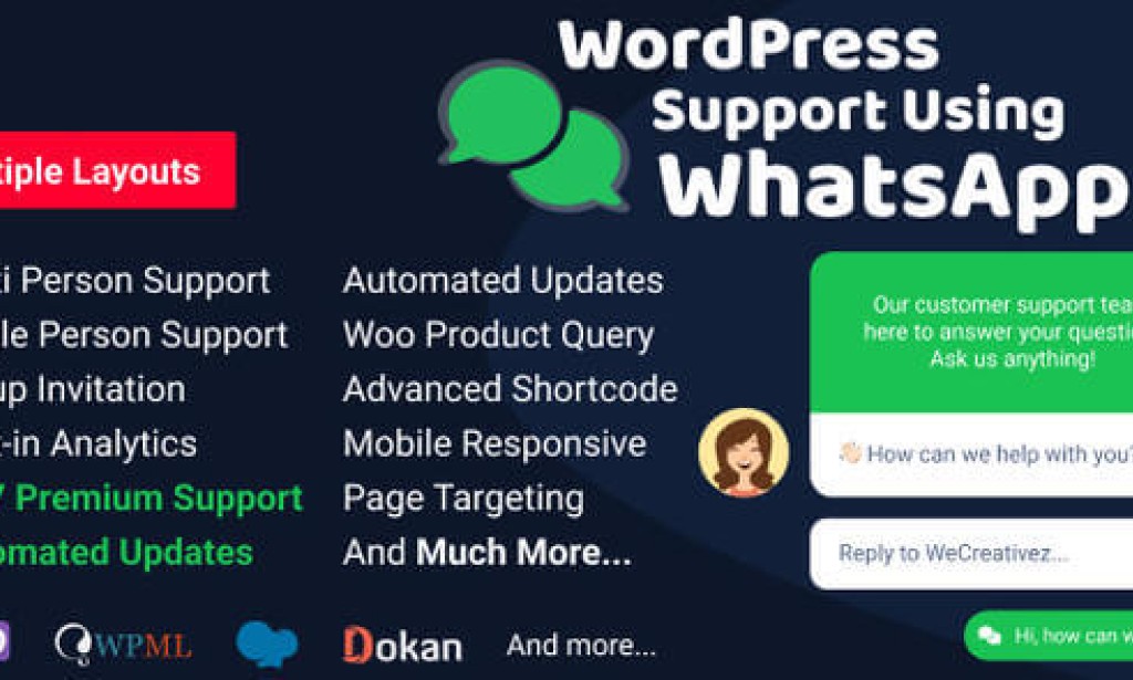 WordPress Support Using WhatsApp v2.5.3