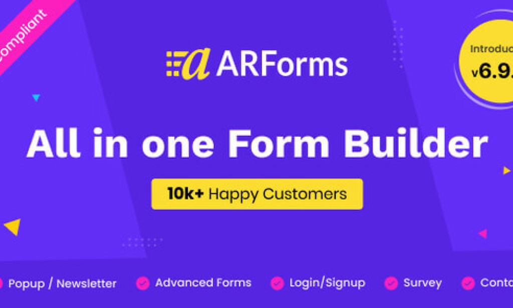 ARForms v6.9.5 – WordPress Form Builder Plugin + Addons Pack
