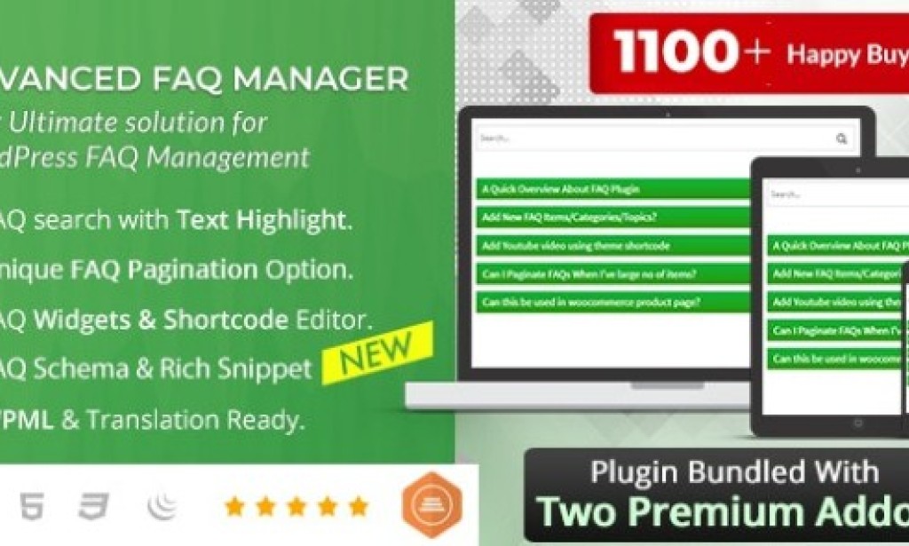 BWL Advanced FAQ Manager v2.2.0 – WordPress Plugin