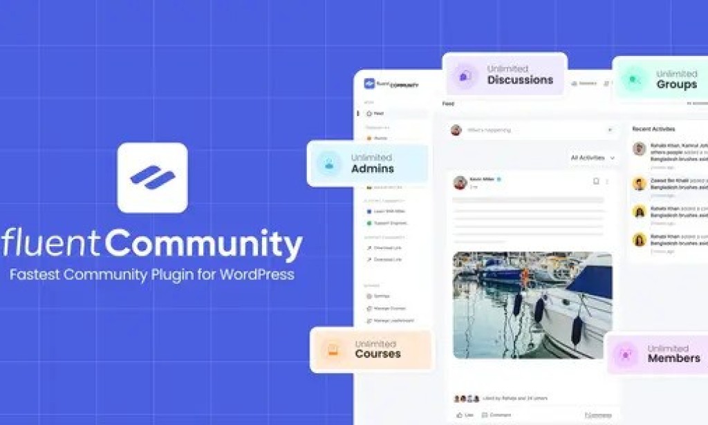 Fluent Community Pro v1.5.0 – Fast and Responsive WordPress Community Plugin