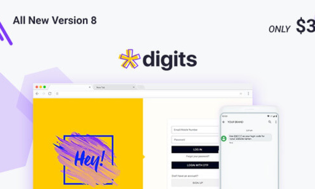 Digits v8.4.7 Nulled – WordPress Mobile Phone Number OTP Signup and Login Form Plugin