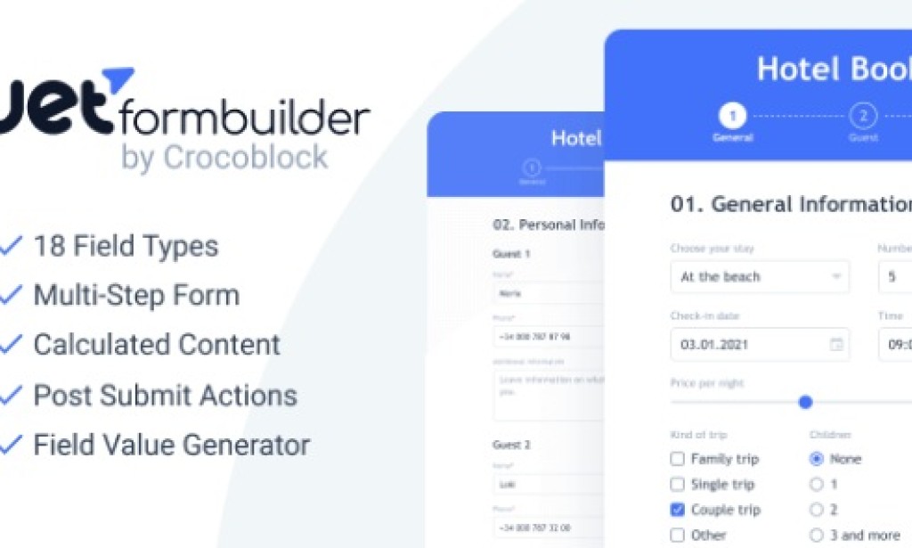 JetFormBuilder Pro v3.4.3 – WordPress Form Builder Plugin + Addons