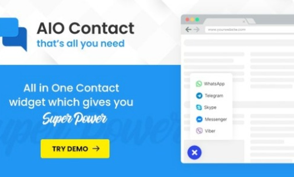 AIO Contact v2.8.0 – All in One Contact Widget – Support Button