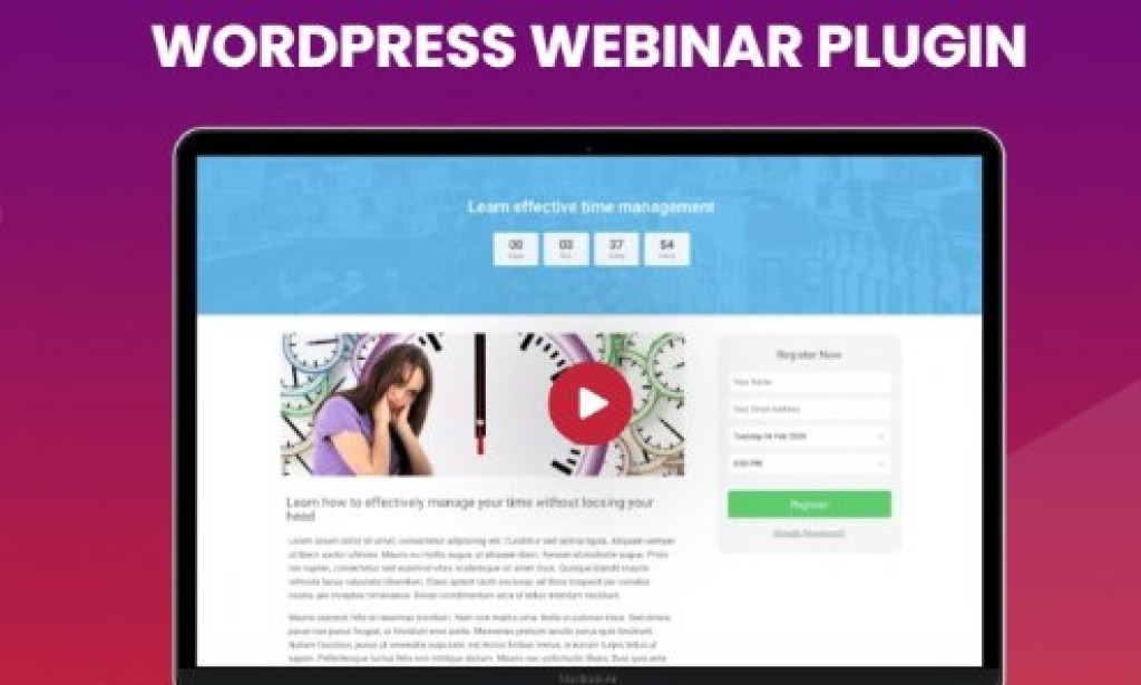 WebinarPress Pro v2.26.28 – WordPress Webinar Plugin