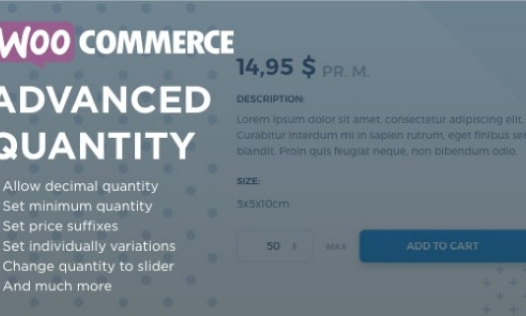 WooCommerce Advanced Quantity v3.0.6 – WordPress Plugin