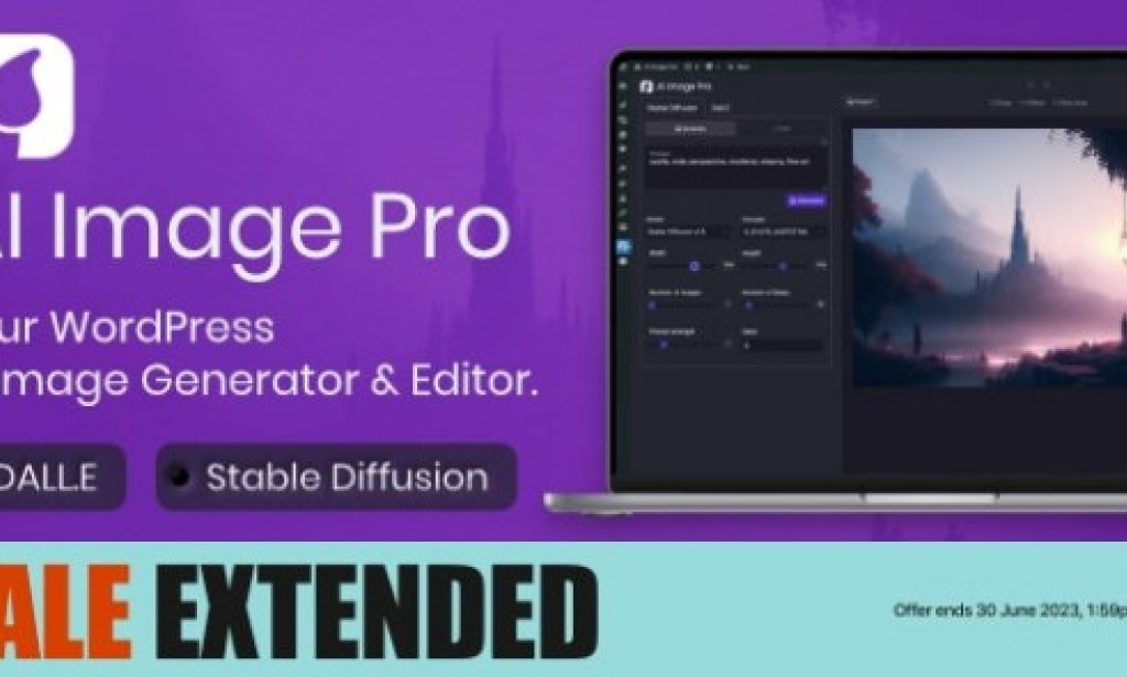 AI Image Pro v2.0.1 – WordPress AI Image Generator & Editor, DALLE & Stable Diffusion Plugin