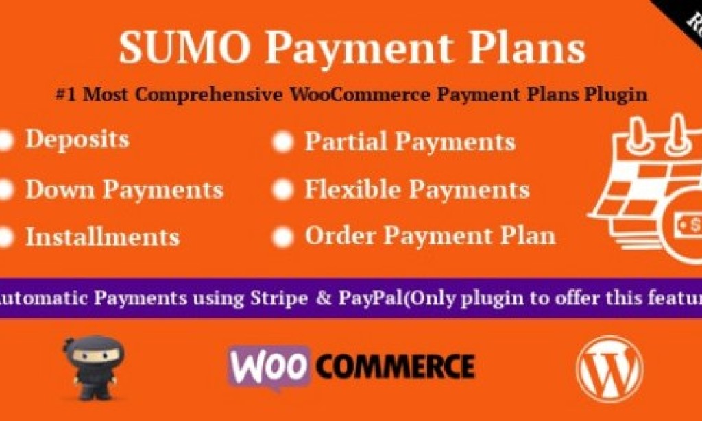 SUMO WooCommerce Payment Plans v10.2 – Deposits, Down Payments, Installments, Variable Payments etc Plugin
