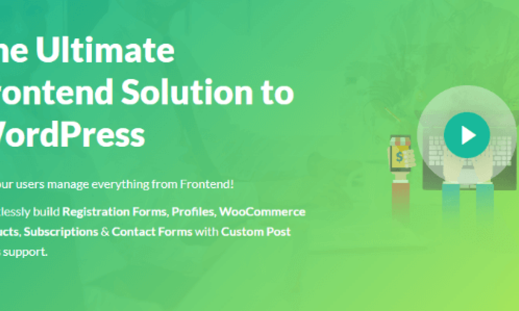 WP User Frontend Pro v3.4.13 – WordPress Plugin