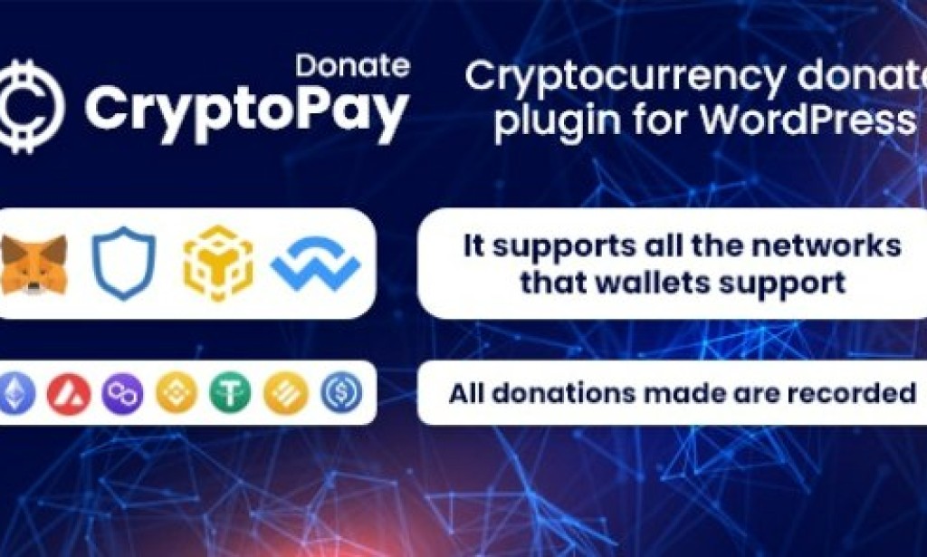 CryptoPay Donate v1.3.0 – Cryptocurrency Donate Plugin for WordPress