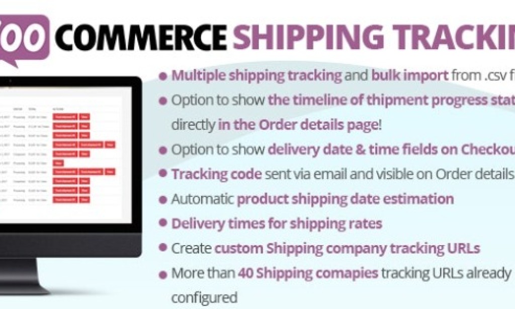 WooCommerce Shipping Tracking v32.9 – WordPress Plugin