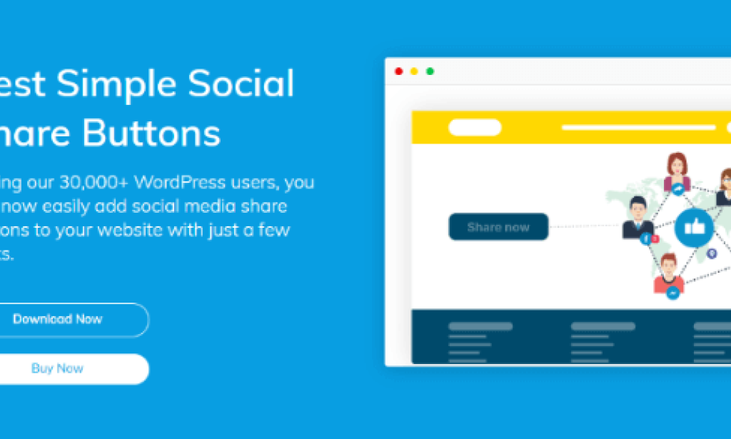 Simple Social Buttons Pro v1.3.0 – WordPress Plugin