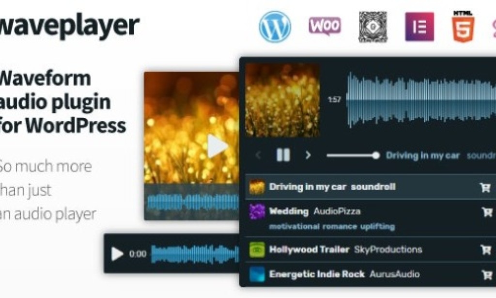 WavePlayer v3.5.2 – Waveform Audio Player for WordPress and WooCommerce Plugin