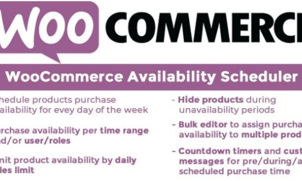 WooCommerce Availability Scheduler v12.4 Nulled Plugin