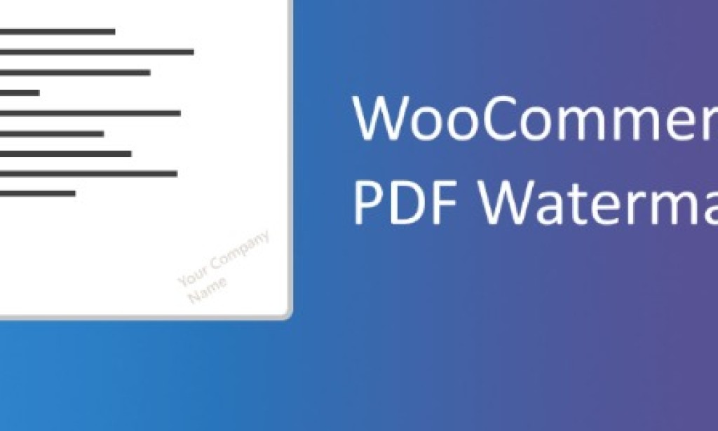 WooCommerce PDF Watermark Plugin v1.5.1