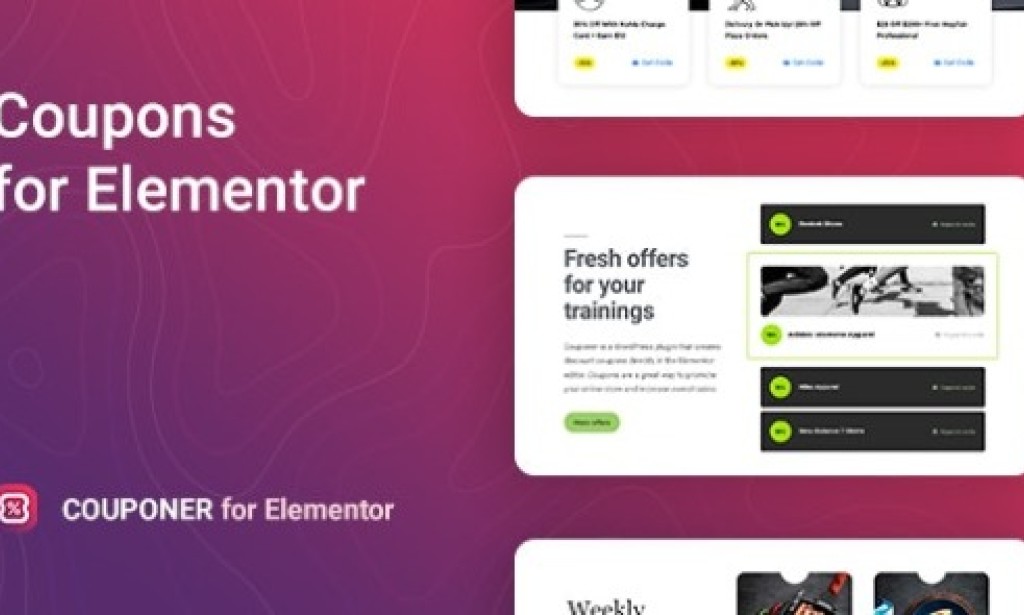 Couponer v1.1.5 – Discount Coupons for Elementor Addon