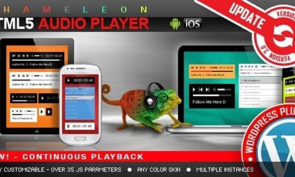 HTML5 Audio Player WordPress Plugin v3.3 – Codecanyon