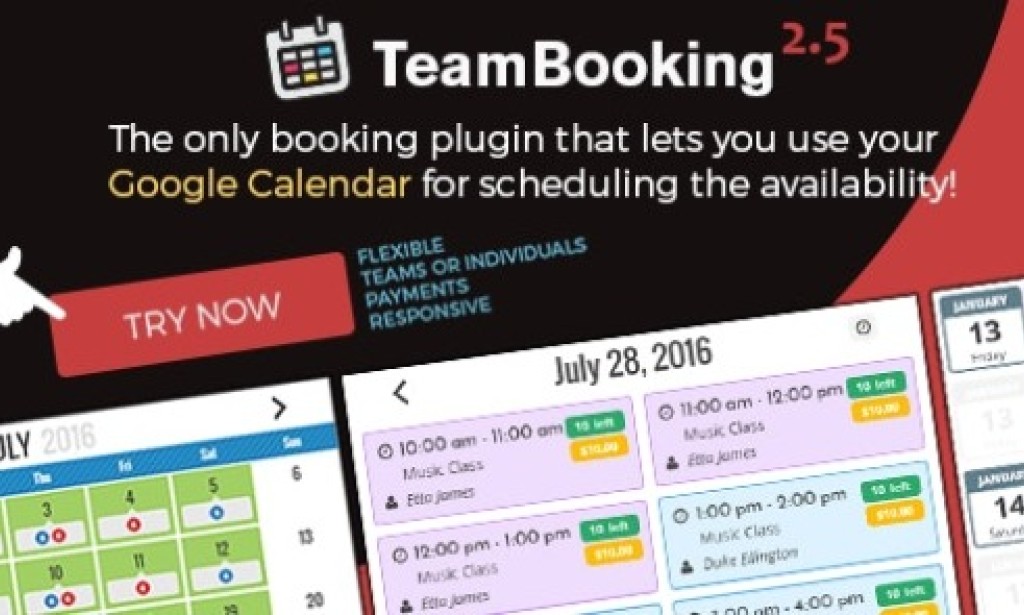 Team Booking v3.0.5 – WordPress Booking System Plugin