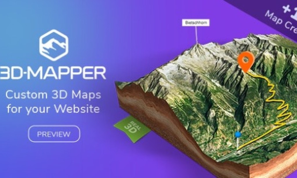 3D Map v1.0 – WordPress Plugin – 3D-Mapper Plugin Free